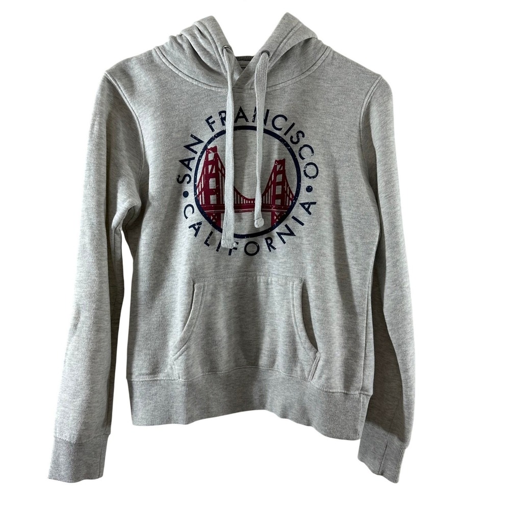 City Wear No. 415 San Francisco California Golden Gate Bridge Hoodie Gray Small